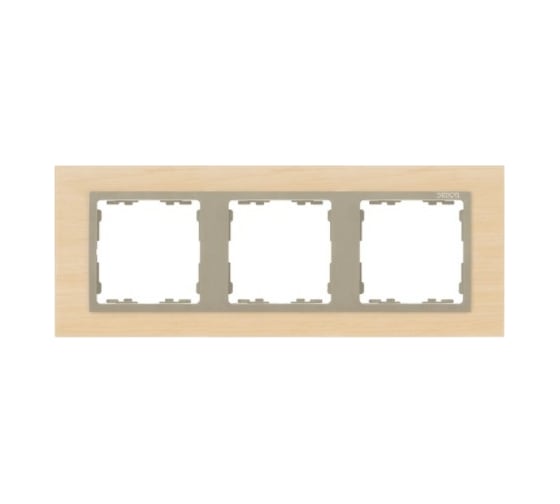 Изображение товара Рамка Simon декоративная, 3 поста, S82 Nature, Дерево, клён-шампань 82937-68