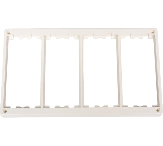 Изображение товара Рамка Simon на 4 S-модуля к монт.коробкам SM450, SM460, Сима Класик, белый SM402-9