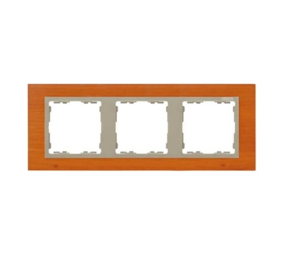 Изображение товара Рамка Simon декоративная, 3 поста, S82 Nature, Дерево, вишня-шампань 82937-67