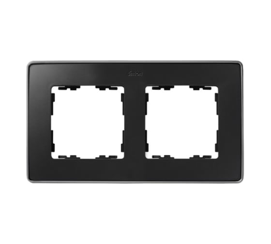 Изображение товара Рамка Simon декоративная, 2 поста, Select, S82 Detail, графит-алюминий 8201620-240