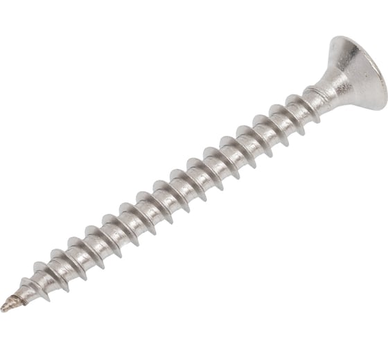 Изображение товара Шуруп универсальный ПАРТНЕР с пот. гол., 4x40 мм, нерж. ст. А2, 8 шт., пакет ФАС 5353 8 70