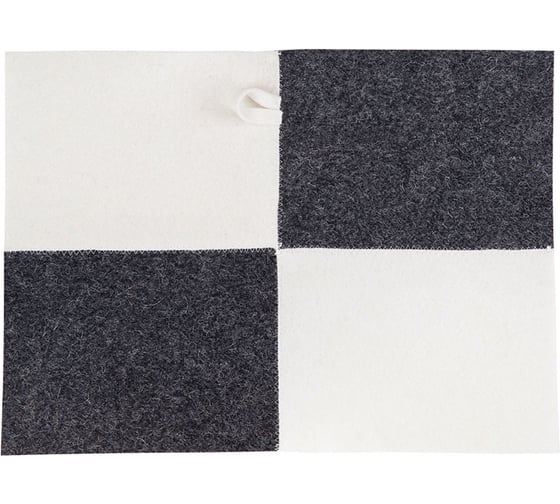 Изображение товара Коврик для бани и сауны ГлавБаня Шахматы, 39x52см, войлок Б42103