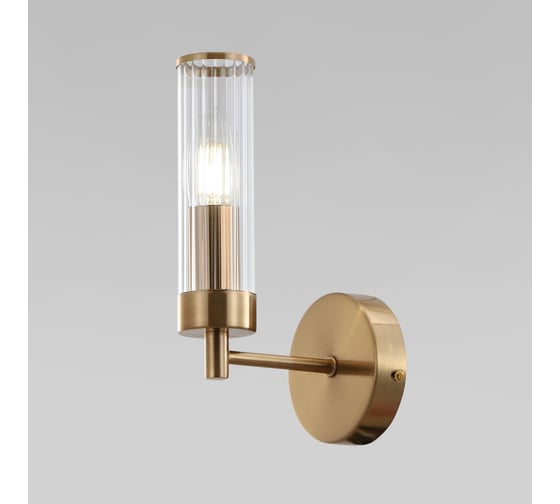 Изображение товара Настенный светильник Eurosvet со стеклянным плафоном 60166/1 Oriens латунь a068066