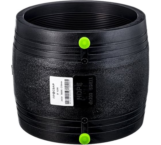 Изображение товара Муфта электросварная ПРОСВАР 200 мм, ПЭ 100, SDR 11 муфта200