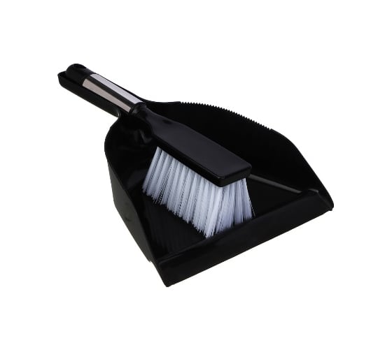 Изображение товара Набор совок + щетка VETTA Сопрано, полипропилен, нержавеющая сталь, щетка 25,5x5х6,5, совок 29x21x6,5см 445-049