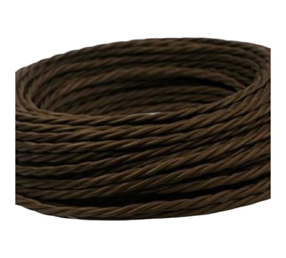 Изображение товара Двухжильный провод Interior Electric ПВХ, сечение 2*2,5 цвет шоколад 30 м. ПРВ2.25.03.30.Ш