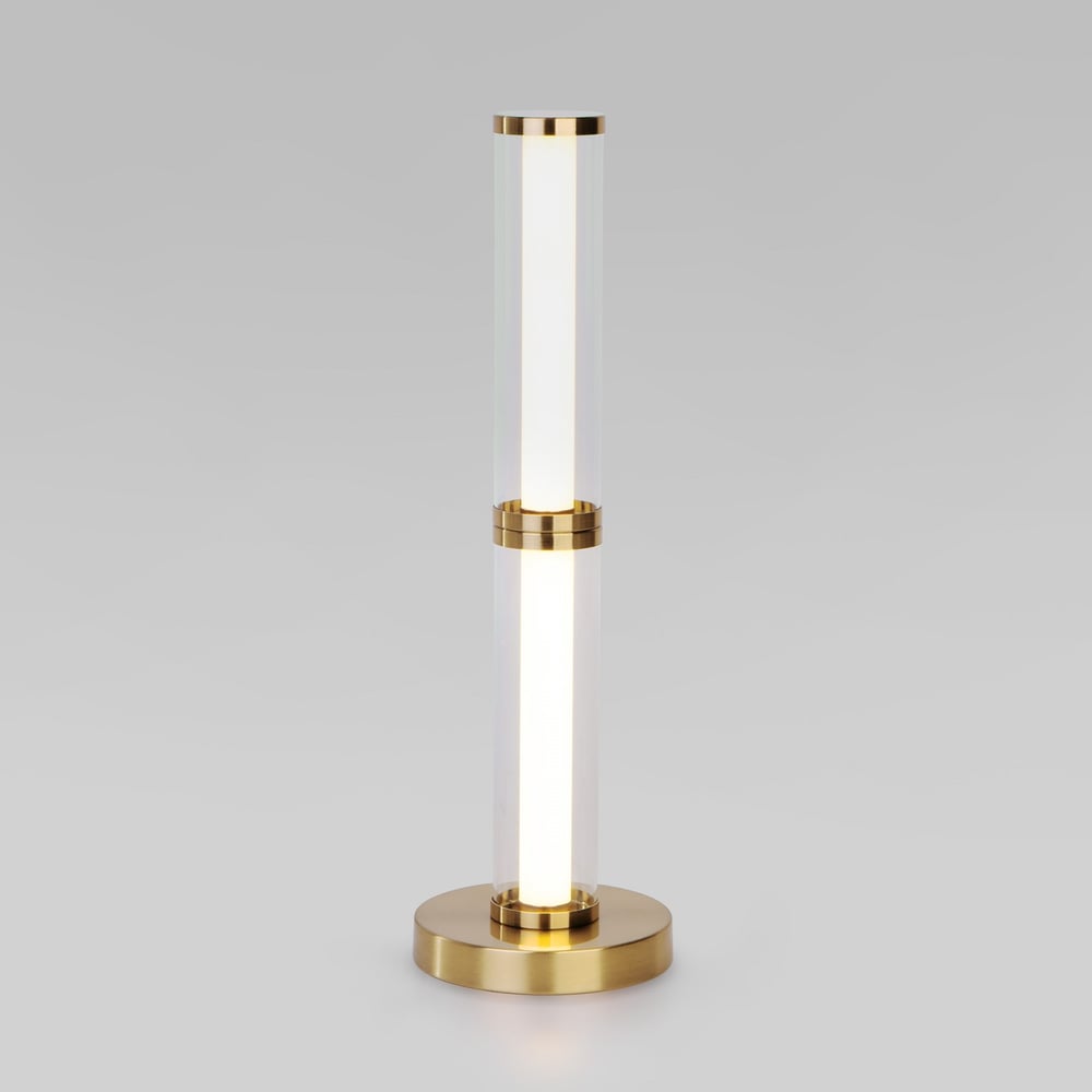 Изображение товара Настольный светодиодный светильник Eurosvet Stark с латунью стиль арт-деко