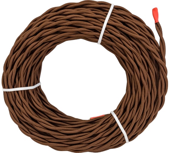 Изображение товара Двухжильный провод Interior Electric ПВХ, сечение 2*2,5 цвет шоколад 10 м. ПРВ2.25.03.10.Ш
