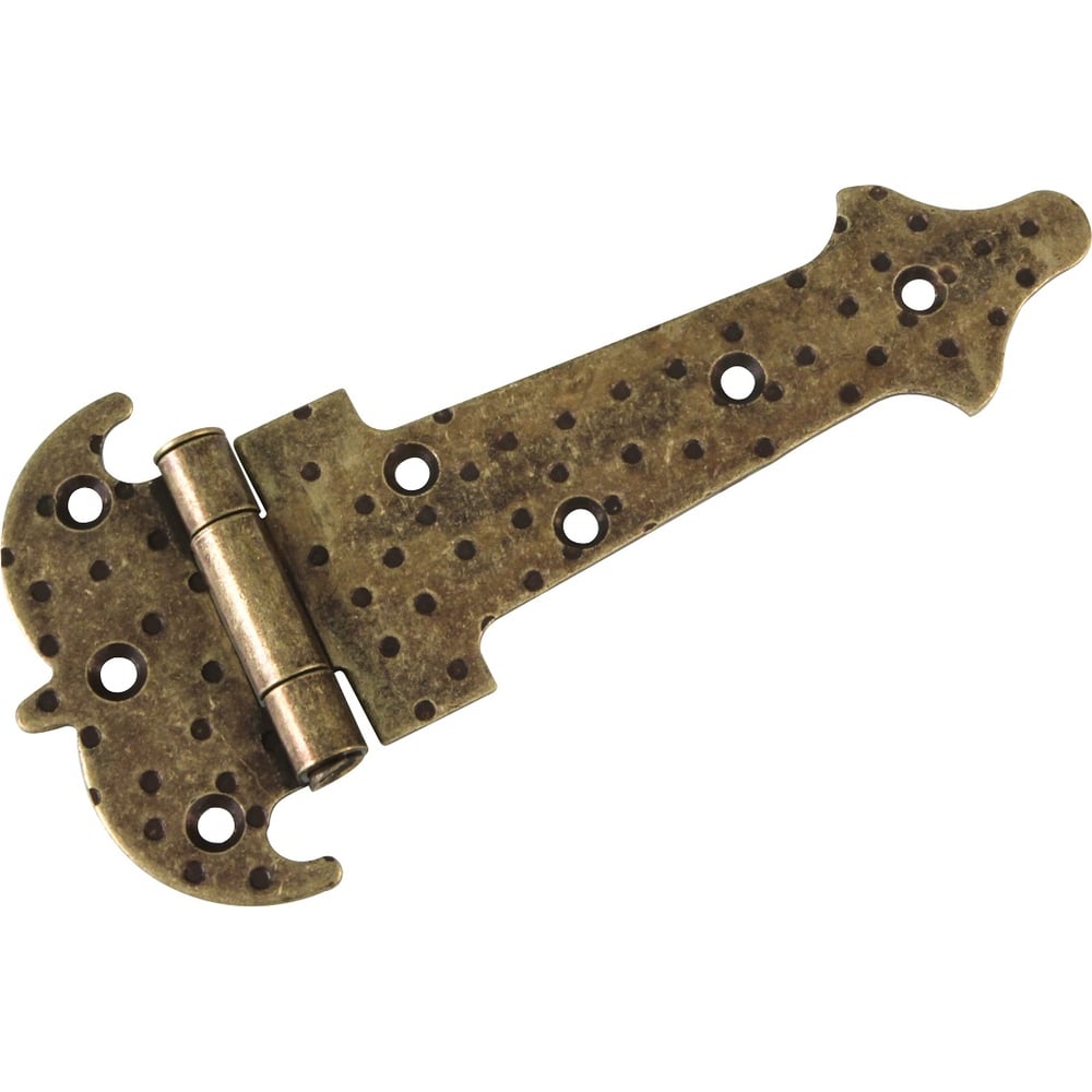 Изображение товара Фигурная петля Amig покрытие антик 554-150А для мебели и дверей