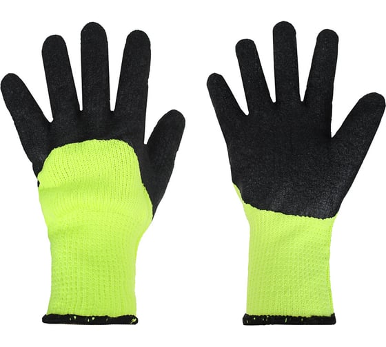 Изображение товара Перчатки акриловые с латексным полуобливом Inbloom -30C, размер 10, 26x11 см, 82 г 188-089