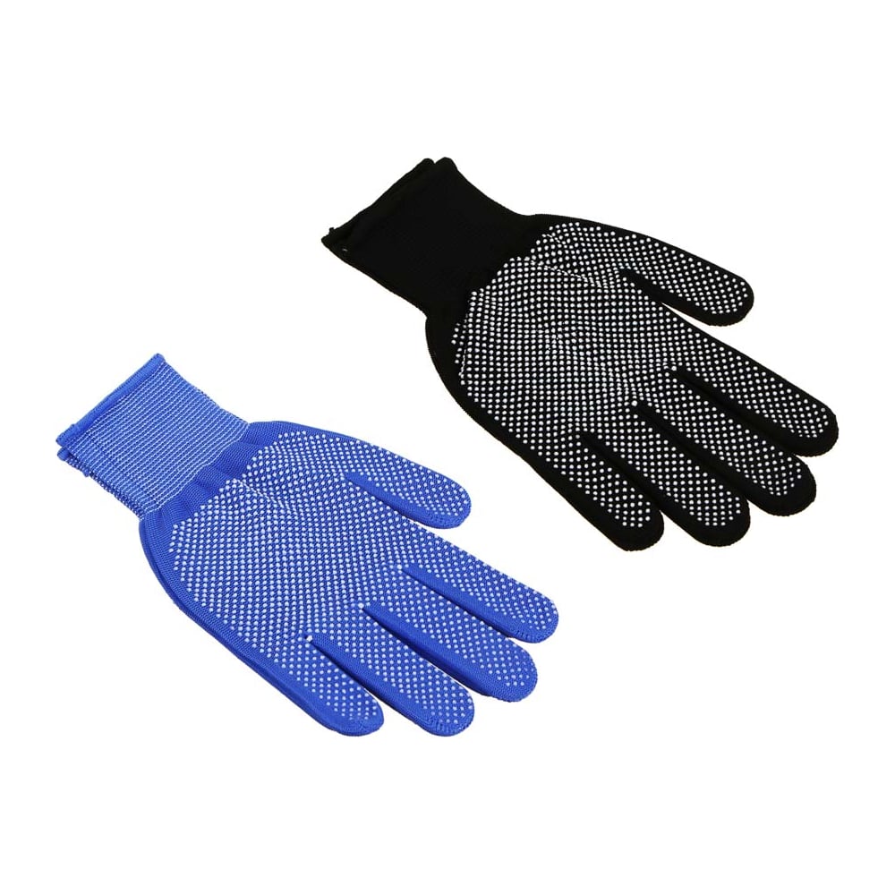 Изображение товара Нейлоновые перчатки Inbloom ПВХ точка, размер 10, 25 см, для садово-строительных работ