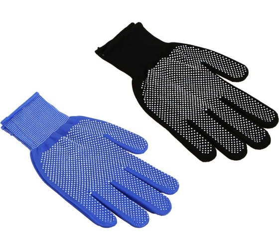 Изображение товара Перчатки нейлоновые Inbloom ПВХ точка, размер 10, 25 см, 26 г 180-005