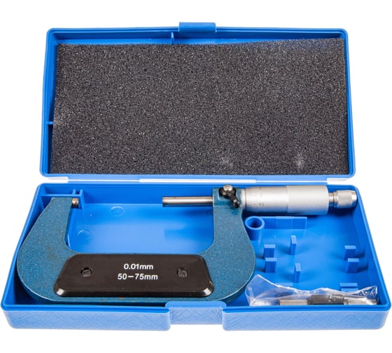 Изображение товара Микрометр Эврика (50-75мм, 0.01мм), в футляре ER-05075 405313