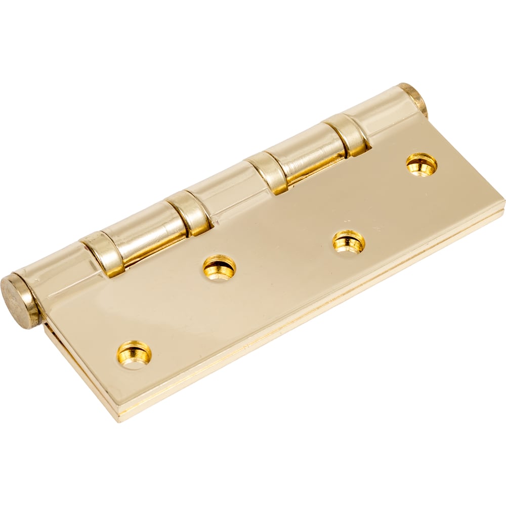 Изображение товара Врезная петля PALIDORE с подшипником 100x70x3 мм золото блестящее