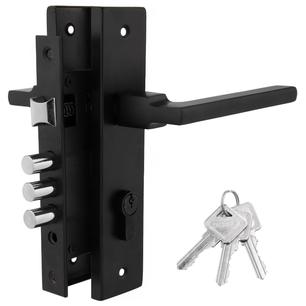 Дверной комплект PALIDORE LHS 6237-220, 3 ключа, Black 98761524