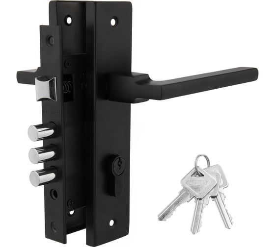 Изображение товара Дверной комплект PALIDORE LHS 6237-220, 3 ключа, Black 98761524