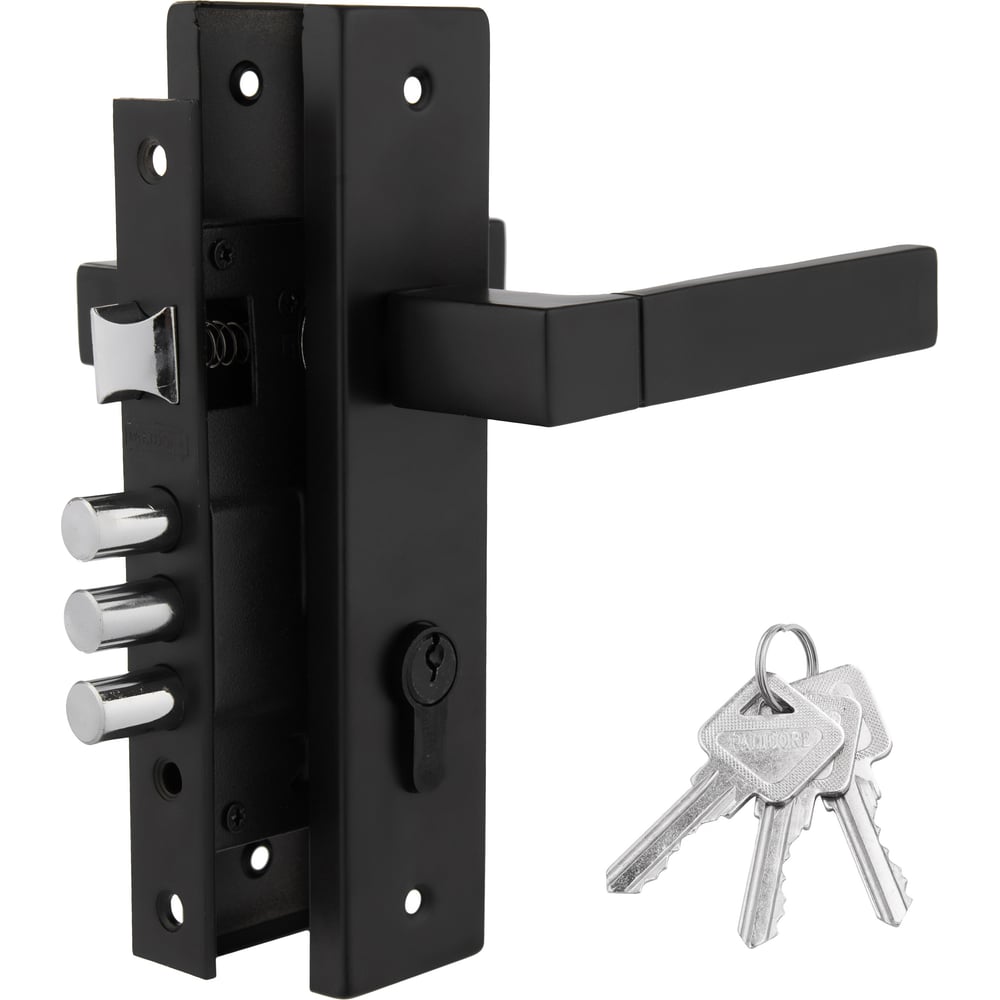 Изображение товара Дверной комплект PALIDORE LHS 6237-202, 3 ключа, Black 98761523