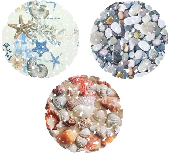 Изображение товара Противоскользящий коврик в раковину VETTA Яркий, ПВХ, d28 см 403-090