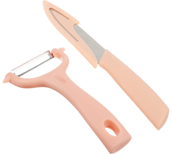 Изображение товара Кухонный набор VETTA овощечистка+нож в чехле, нержавеющая сталь, полипропилен 882-400