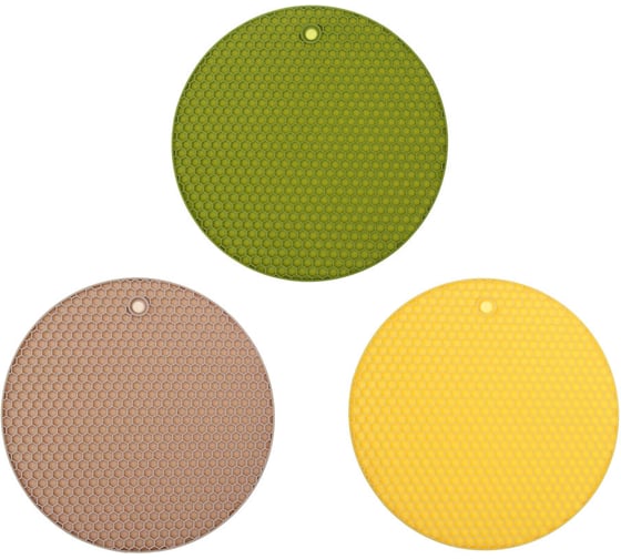 Изображение товара Подставка под горячее VETTA силикон, d18 см, Соты 891-298