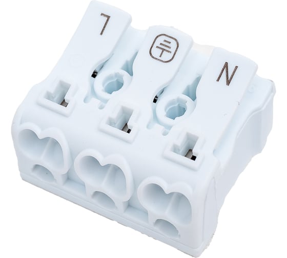 Изображение товара Клемма пружинная соединительная SLP electrics YK-DJ3 10шт в пакете SL0442-0013
