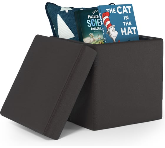 Изображение товара Пуф складной Шарм Пикник экокожа, шоколад 170523738