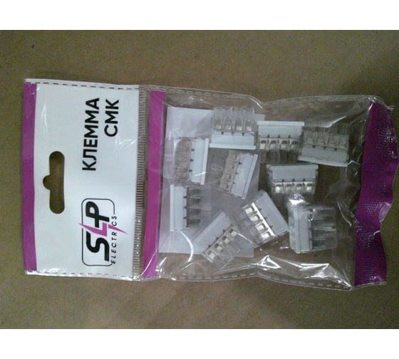 Изображение товара Клемма соединительная зажимная SLP electrics EU2.5-418G с пастой 10шт в пакете SL0439-0016