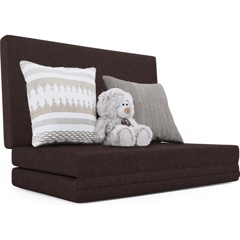 Изображение товара Пуф трансформер Шарм Шаг 120 Коричневый - мебель для отдыха и сна