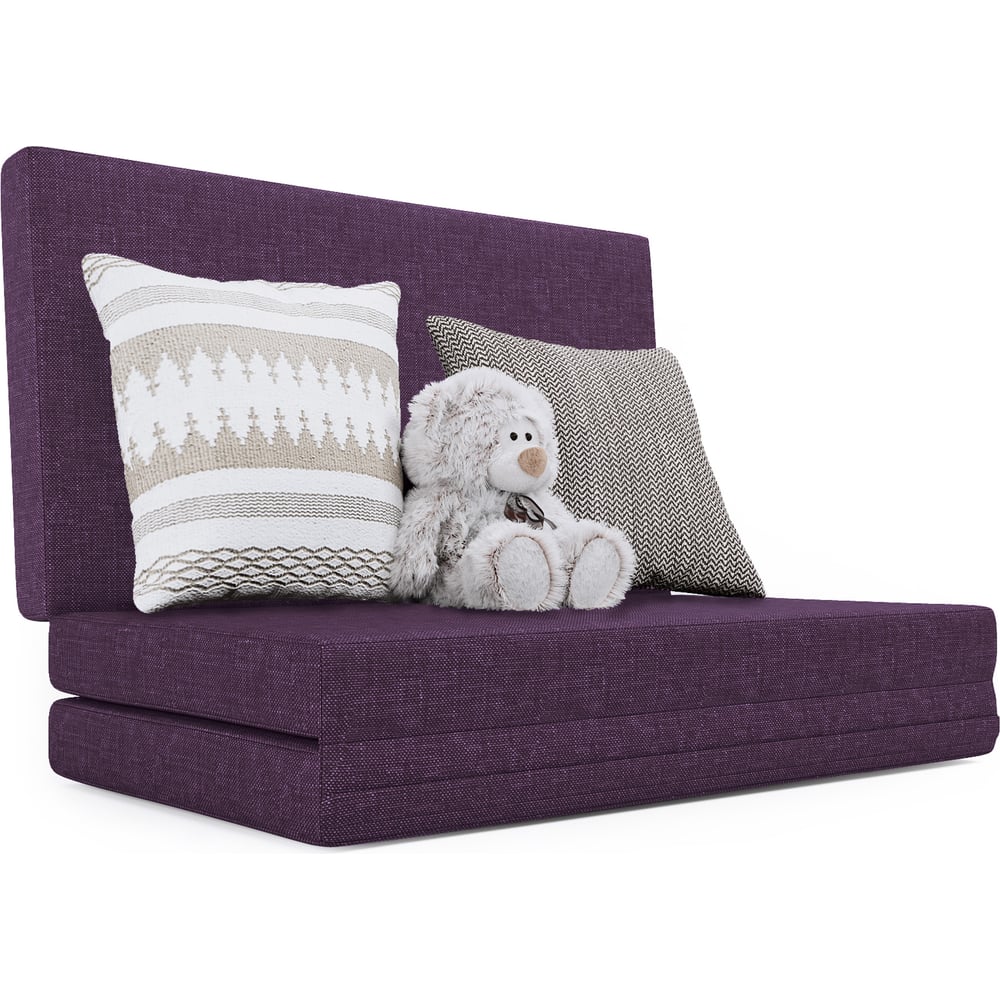 Изображение товара Пуф трансформер Шарм Шаг 120 Фиолетовый - стильный и практичный мебельный предмет