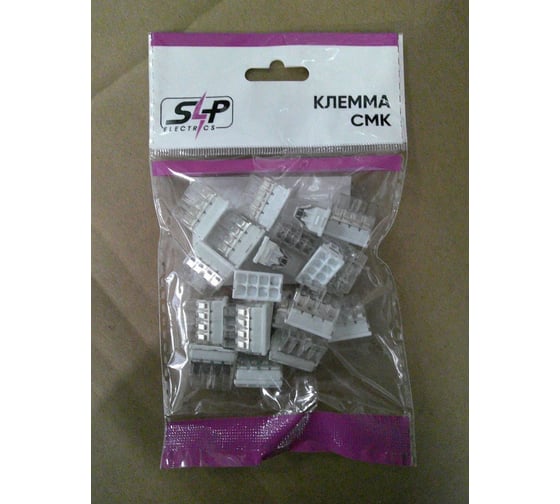 Изображение товара Клемма соединительная зажимная SLP electrics EU2.5-418G с пастой 20шт в пакете SL0439-0026