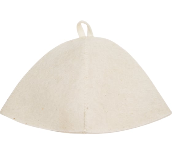 Изображение товара Шапка банная ГлавБаня войлок белый Б0401