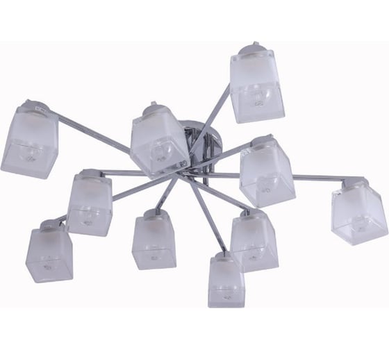 Изображение товара Люстра потолочная Schaffner, цвет хром. Освещение до 25 кв.м, мощность 600 Вт Choza 6210-10