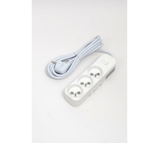 Изображение товара Удлинитель Elbi Myra 3вх с защитными шторками с Вкл. UPS 3м (3x1,5) 527-010203-325