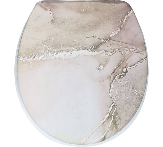 Изображение товара Сиденье для унитаза Сантис мягкое (розовый мрамор) 025433