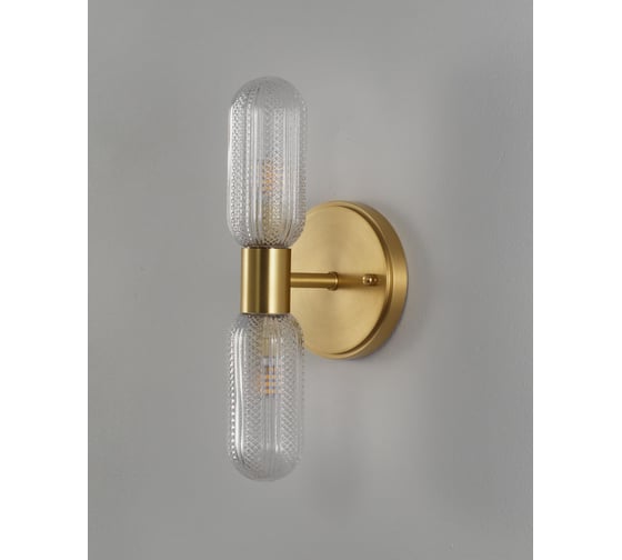 Изображение товара Светильник настенный Moderli Бра Brass, латунь, прозрачный V11018-2W