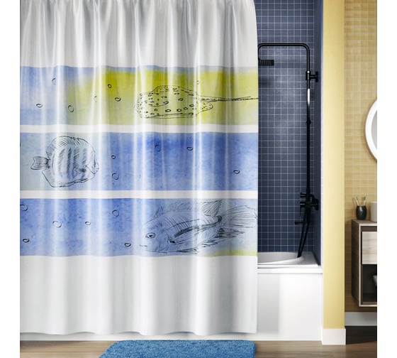 Изображение товара Шторка для ванной WasserKRAFT Inn SC-43101