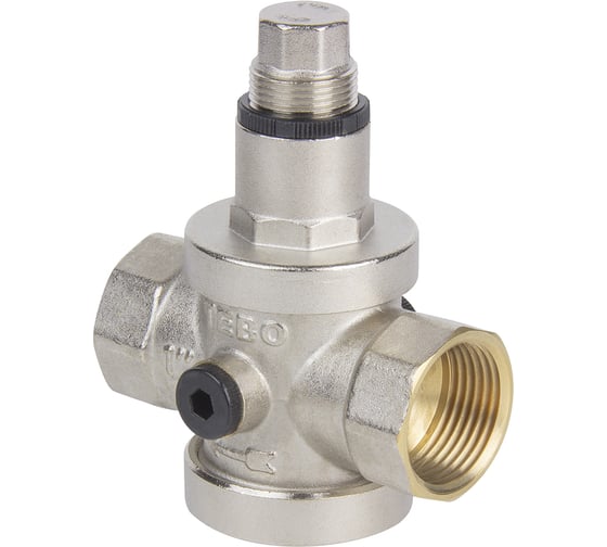 Изображение товара Редуктор давления поршневой TEBO ВН/ВН 1" с выходом под манометр T-АБ.701.1.CN