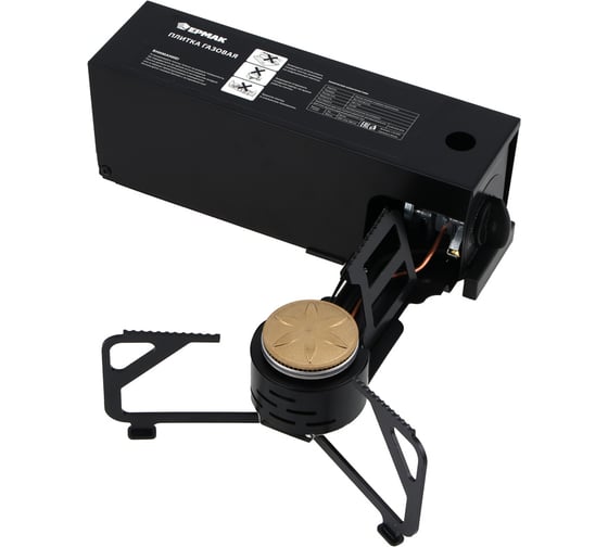 Изображение товара Плитка газовая портативная складная ЕРМАК 30x10.5x8.5 см, 2.6 кВт 116-049