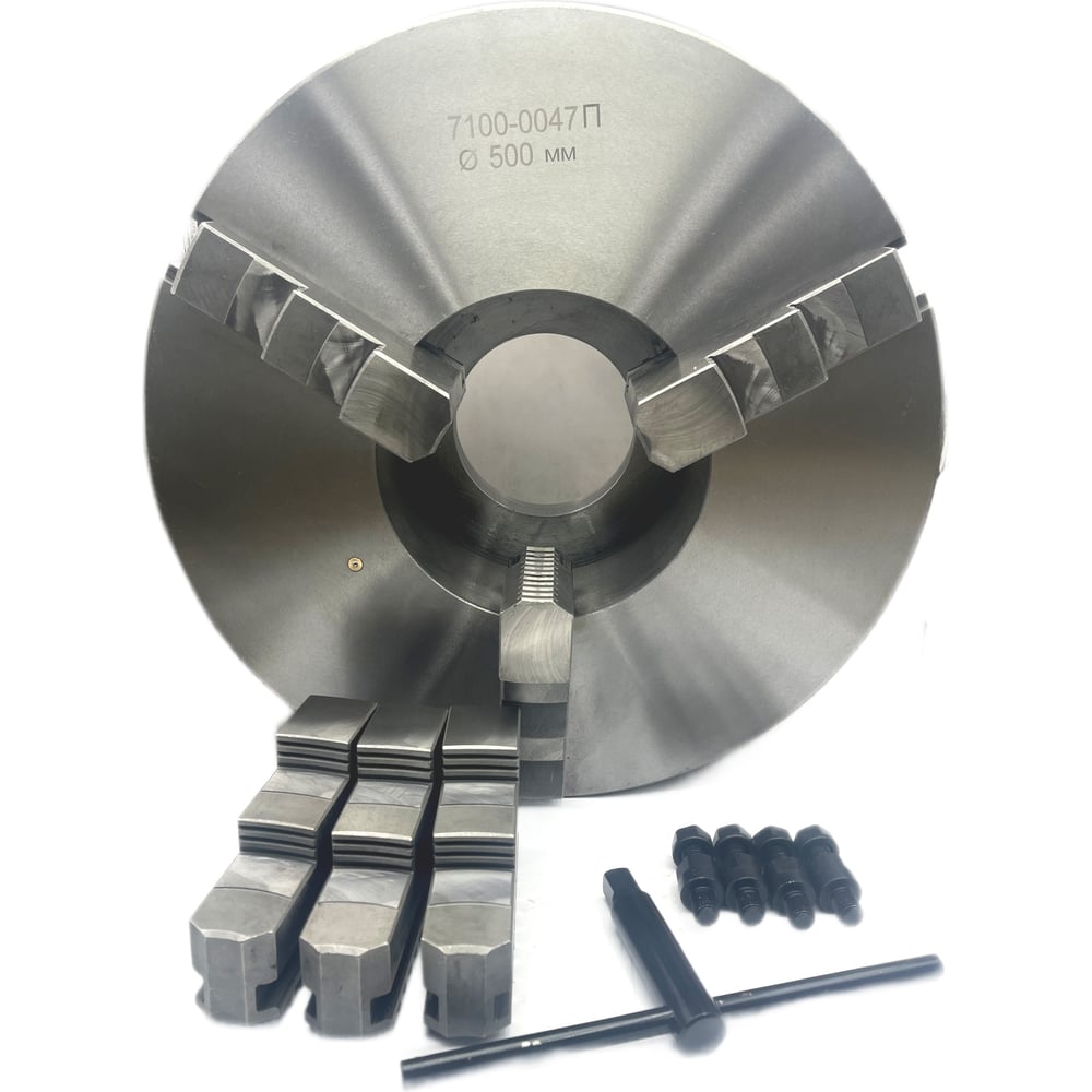 Изображение товара Патрон токарный ф500 мм 3-х кулачковый TORNERI Т020742 для станков