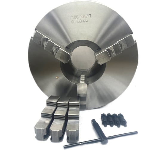 Изображение товара Патрон токарный ф500 мм, 3-х кулачковый, 7100-0047П (К11-500\C8) TORNERI Т020742