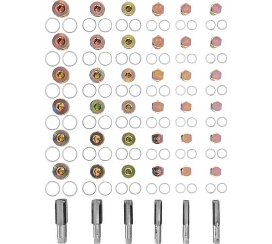 Изображение товара Набор для восстановления резьбы маслосливных отверстий Thorvik ODPRK1322 М13-М22, 114 пр 53216