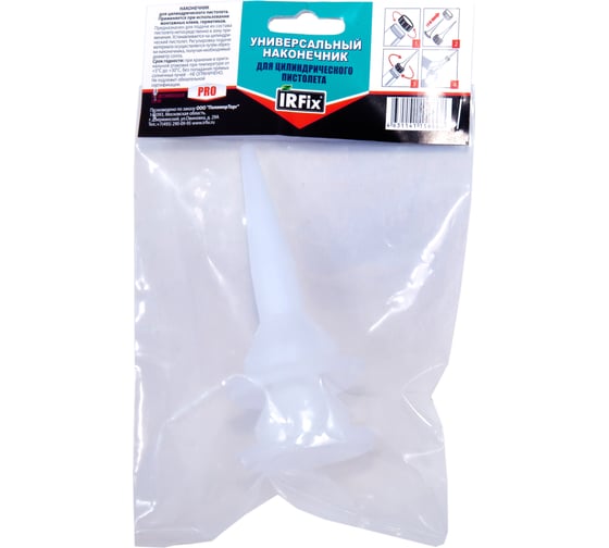 Изображение товара Универсальный наконечник-сопло к цилиндрическому пистолету для герметика IRFIX 50102