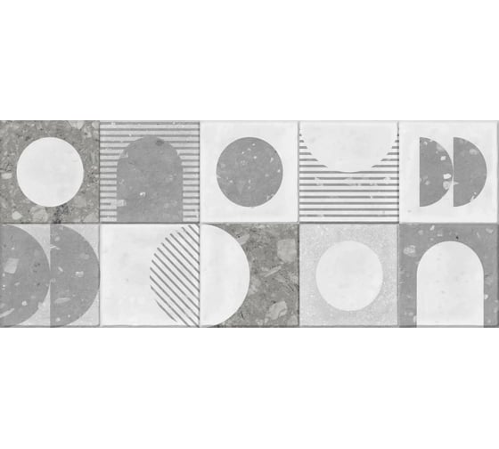 Изображение товара Плитка настенная Gracia Ceramica Lane grey серый 03 25x60 мм, 1.2 кв. м/8 шт. СК000042671