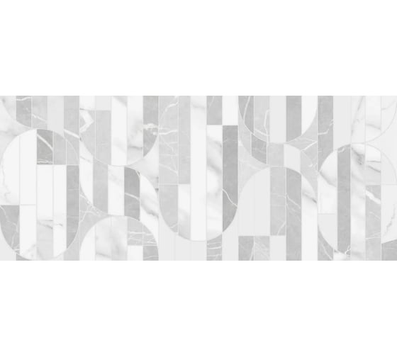 Изображение товара Плитка настенная Gracia Ceramica Modello white белый 02 25x60 мм, 1.2 кв. м/8 шт. СК000042665