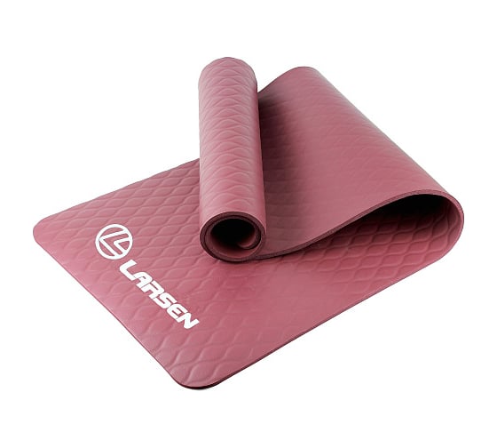 Изображение товара Коврик для фитнеса и йоги Larsen NBR 183x61х1 см, бордовый 4690222183818