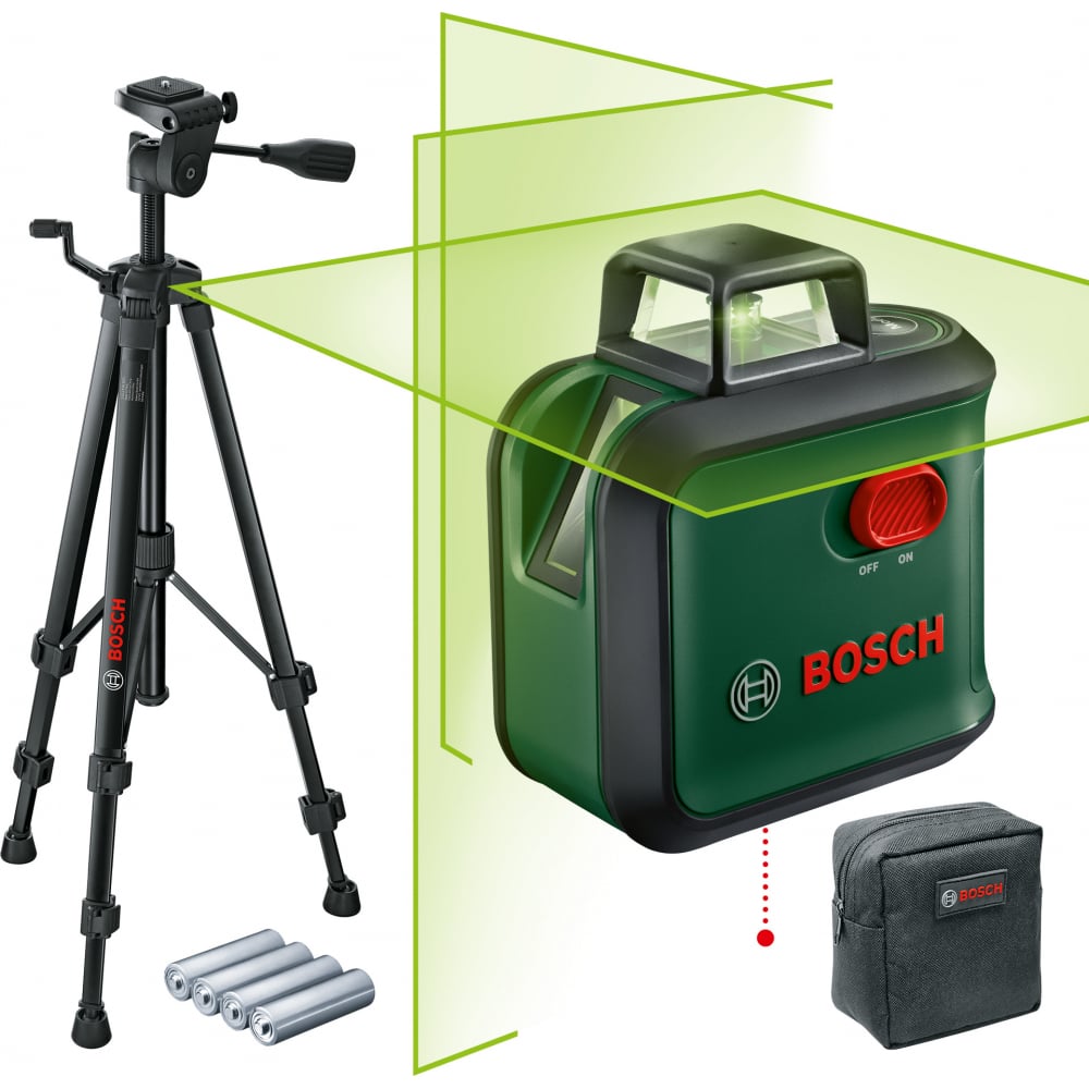 Лазерный нивелир Bosch, цвет зеленый