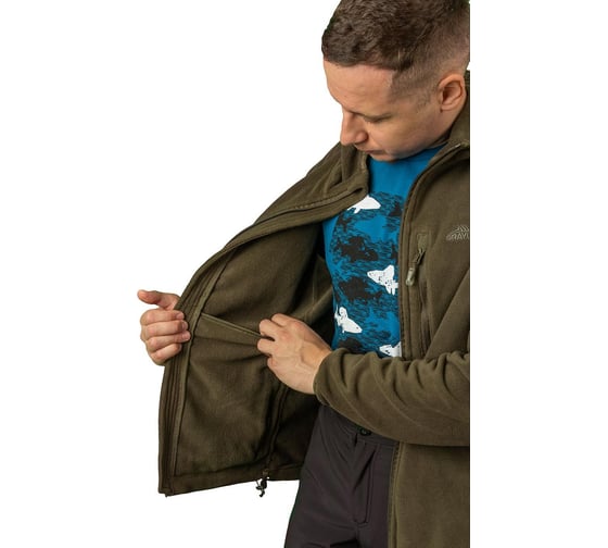 Изображение товара Толстовка демисезонная флис GRAYLING Тундра хаки, размер 48-50, рост 182-188 4610097091506