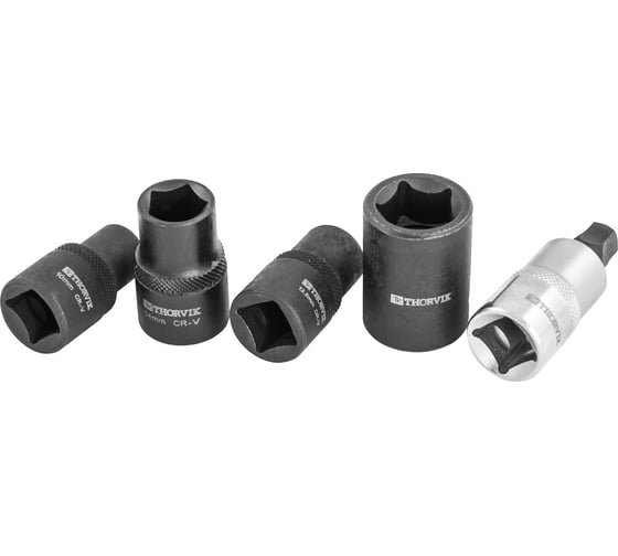 Изображение товара Набор с пятигранным профилем для обслуживания тормозных механизмов Thorvik 1/2 DR, 5 пр 53238