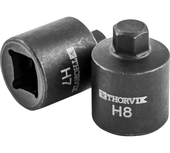 Изображение товара Набор насадок для обслуживания тормозных механизмов Thorvik 3/8" DR, Н7, Н8, 2 предмета 53255