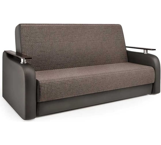 Изображение товара Диван-книжка Шарм Грант Д 120 Корфу коричневый и экокожа шоколад 903021004